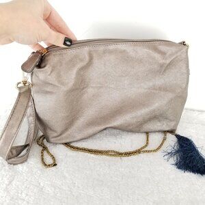 Metallic Bronze Crossbody/Clutch Purse Y2k 80s 90s《317》P‎